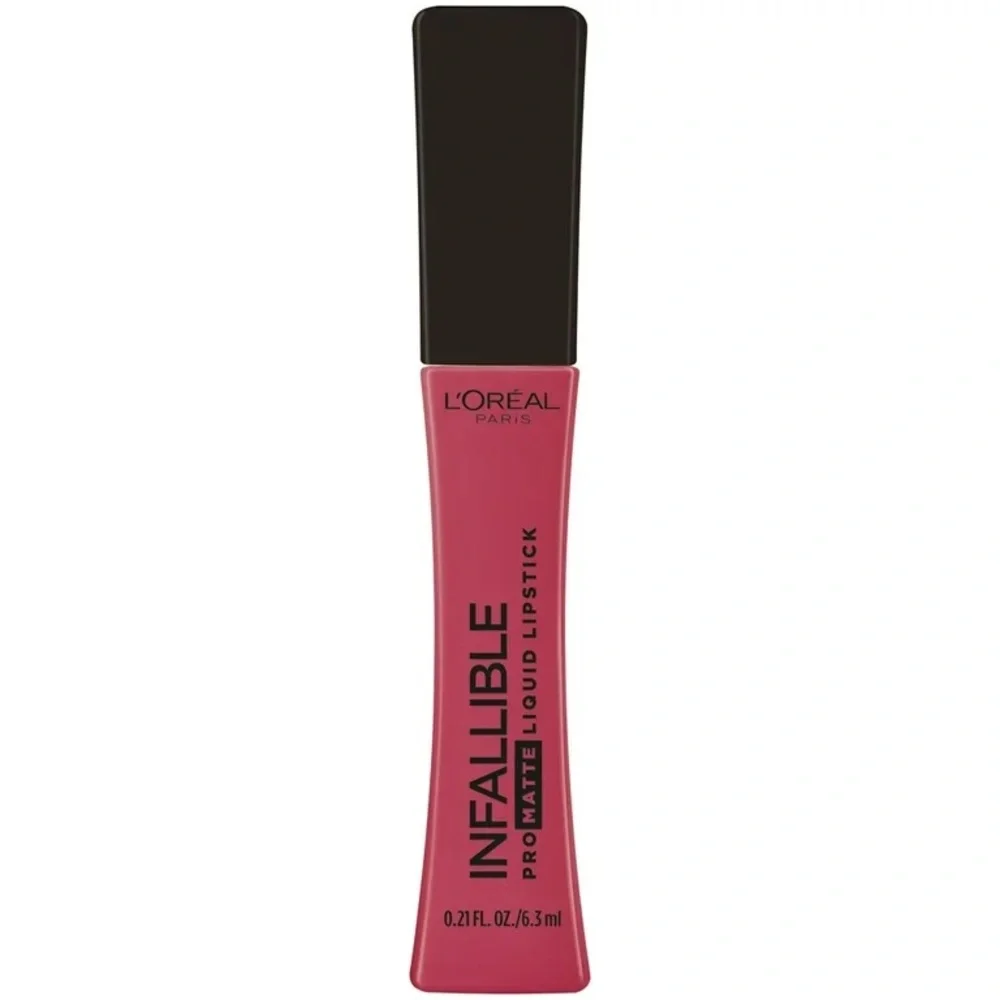 L'Oreal Infallible Pro Matte Liquid Lipstick Raspberry Rose Pink .21 oz - Picture 2 of 3